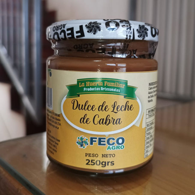 dulce de leche de cabra 250 g fecoagro